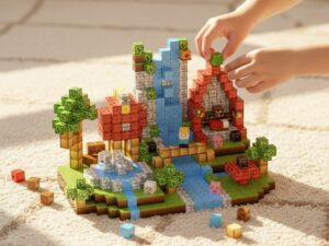 Magnetni Blokovi 100 Delova | Minecraft Stil | Kocke za Decu 3+ - slika 2