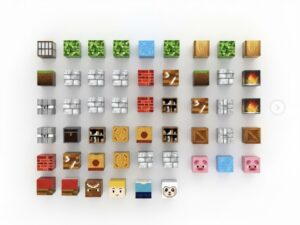 Magnetni Blokovi 100 Delova | Minecraft Stil | Kocke za Decu 3+ - slika 3