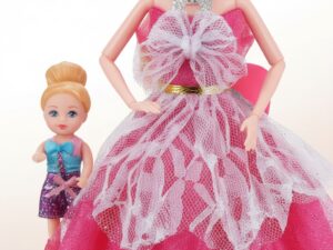 Modna lutka sa malom bebom — haljina, nakit i dodaci za igru (3+) - slika 3