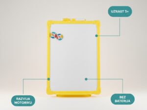 Kreativna magnetna tabla za crtanje i pisanje Piši-Briši (3+) - slika 3