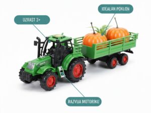 Frikcioni Traktor sa Prikolicom i Bundevom (3+) - slika 3