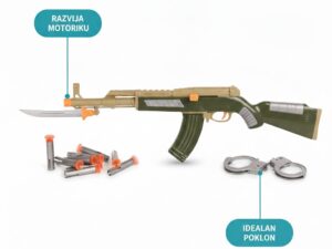 Blaster sa Mekim Strelicama - Set Dečije Oružje Gađanje (5+) - slika 3