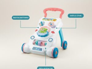 Muzička Hodalica Dubak za Bebe sa Igračkama i Zvukovima (6m+) - slika 3