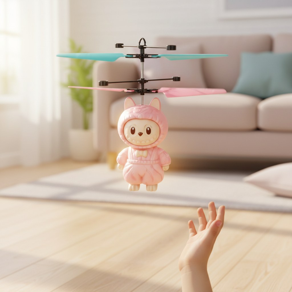 Leteći Helikopter na Senzor Pokreta - Svetleći, Indukcioni (6+) - slika 2